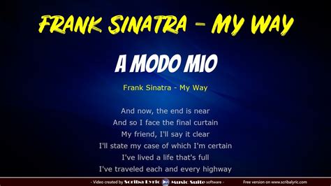my way lyrics|my way testo italiano.